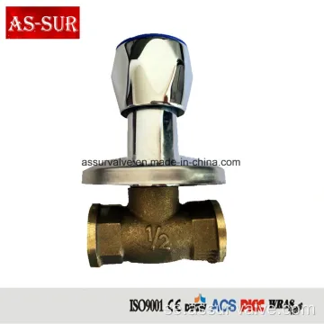 Chrome Plated Brass Gate Valve AS-WS003